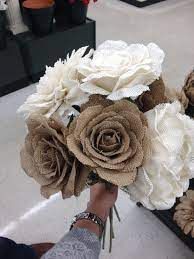 Huge sale on bouquet charms now on. Burlap Flowers Hobby Lobby Diy Wedding Inspiration Wedding Arch Burlap Flowers