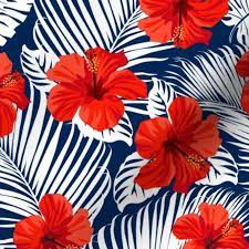 Topical Hawaii Watercolor Hibiscus Flowe Spoonflower Flower Background Wallpaper Flower Graphic Flower Painting