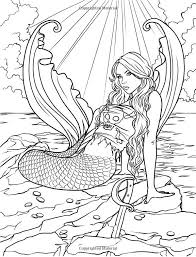 This disney princess story is a favorite among little kids who dream about the pretty mermaids singing and this picture shows ariel, the little mermaid, lounging on a seabed with a flower in her hand. Pin On Coloring Books Printable