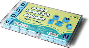 Characters are 1/4″ or 7mm top to bottom. Amazon Com Educational Insights Jumbo Alphabet Rubber Stamps Lowercase 1 Set Of 26 Jumbo Letters And 4 Punctuation Marks Perfect For Homeschool Classroom Ages 4 Toys Games