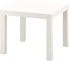 Side table w reversible table top, light grey concrete effect/white. Ikea Side Table Wood White 55 X 55 X 45 Cm Amazon Co Uk Kitchen Home