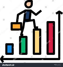 Growth Chart Analysis Stock Vector Royalty Free 1225866601