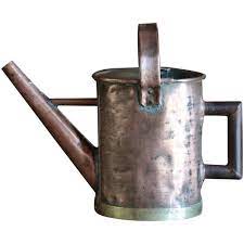 Large 19th Century Antique English Copper Watering Can Watering Can Vintage Farm Antiques
