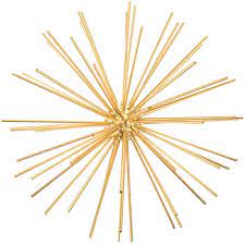Modern wall art crafted from rose gold stainless steel. Gold Burst Metal Wall Decor Large Hobby Lobby 137534