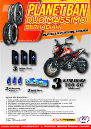 Ratusan merchandise menarik bakal dibagikan setiap pembelian ban pirelli di gerai tersebut. Planet Ban Berhadiah Motor Carikuis Com