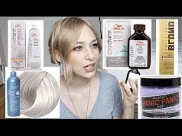 When you are dying your dark hair blonde, the bleaching process cannot entirely eliminate all underlying dark and red pigments in your hair. About Blonde Toners Wella Manic Panic Redken More My Experiences Favs Youtube