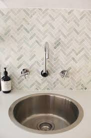 Herringbone Splashback Splashback Bathroom Renovations Perth Rustic Bathroom
