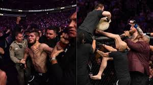 Mcgregor was meanwhile attacked by at least two members of nurmagomedov's team, who took advantage of the. Khabib Nurmagomedov Vs Conor Mcgregor After The Fight The Aftermath Of Ufc 229