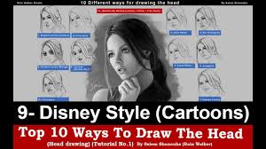 Top 10 Ways To Draw The Head 9 Disney Style Cartoons Tutorial No 1 Youtube From snow white to toy story, we've all grown up on disney, and we all have favorite disney characters, from your favorite villain to hero draw lady and the tramp, the titular characters of the 1955 movie.