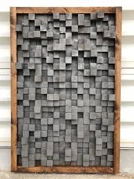 Reclaimed Wood Sound Diffuser Acoustic Panel Soundproofing Proof Pixel Art Grey Wood Art 3d Art Wooden Art New Studio Acoustic Panels Wooden Art Sound Proofing