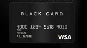 Visa card black