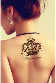 In crown tattoo designs, you can see cross combined with crown. Queen Crown Tattoo Tattoo Designs For Women
