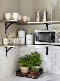 It might look that it's nothing even making some floating shelves can be a great move to keep your stuff neat. Kitchen Decorating Ideas Open Kitchen Shelves Kitchen Makeover Kitchen Corner