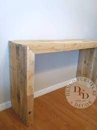 Pallet Console Reclaimed Pallet Wood End Table Foyer Entry In 2021 Wood Furniture Diy Pallet Diy Furniture Diy