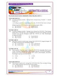 Simak kumpulan soal un dengan materi aritmatika sosial pada pembahasan di bawah. 0003 Bab 3 Aritmatika Sosial Ok