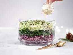 Layered Maple Cabbage Salad Recipe My Best Recipe Savoury Dishes Cabbage Salad