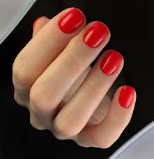 Red heart acrylic nail tips short false nails art fingernails 24pcs mj69. 48 Stunning Red Acrylic Short Square Nails Design For Prom Short Square Nails Red Nail Designs Red Nails