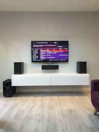 You'll find the best corner tv stands, tall tv cabinets, tv stands with mounts, small tv stands, cantilever tv stands and also real entertainment. White Wall Mounted Tv Stands Wall Mounted Tv Cabinet Led Tv Stand Designs Tv Stand Designs