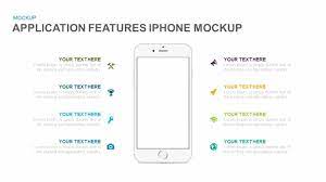 Free iphone ppt template is a free technology and mobile powerpoint background template that you can use in microsoft powerpoint. Application Features Iphone Mockup Powerpoint Template And Keynote