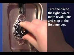 While you have your knee planted on the door, put in your combination and lift the latch on the locker's handle to open it. Model No 1630 Master Lock