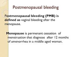 It can be a symptom of vaginal dryness, polyps (noncancerous growths) or other changes in your reproductive system. Postmenopausal Bleeding Ppt Download