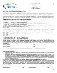 California Natural Hazard Zone Disclosure Nhd Report California Natural Hazard Zone Disclosure Nhd Report