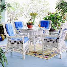 24 inches wide x 25 inches deep x 39.5 inches tall. Wicker Dining Room Sets American Country