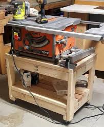Easy Steps To Follow Made Adjustments Being That I M Using It As A Table Saw Stand Very Satisfied Wi Easy Woodworking Projects Diy Table Saw Table Saw Stand