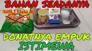 Bahan kue donat kentang kentang lembut. Cara Membuat Donat Bahan Seadanya Youtube