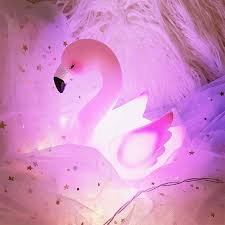 Cute Night Light Swan Table Lamp In 2020 Cute Night Lights Pink Night Lights Night Light