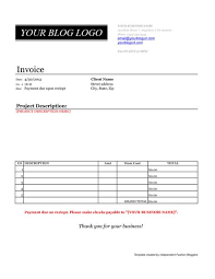 Get Paid Invoice Template For Your Blogger Services Download Ifb Invoice Template Invoicing Templates