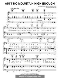 Ain T No Mountain High Enough Marvin Gaye Tammi Terrell By N Ashford V Simpson On Musicaneo Tammi Terrell Marvin Gaye Lyrics And Chords