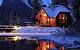 Christmas Cabin Wallpaper