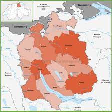 canton of zurich district map map canton zurich