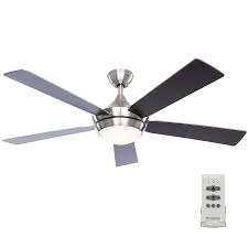 There should be a switch on your ceiling fan that allows it to rotate in either direction. Fanimation Studio Collection Aire Drop 52 In Brushed Nickel Led Indoor Ceiling Fan With Light And Remote 5 Blade In The Ceiling Fans Department At Lowes Com