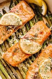 oven baked salmon recipe with asparagus