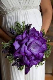 Glamelia Composite Bouquet Of Purple Gladiolus Along With Lavender Evergreen Foliage Bridal Bouquet Flowers Purple Bridal Bouquet Purple Wedding