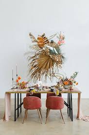 Palms Up Gorgeous Dried Tropical Leaves Are In How To Preserve Flowers Wedding Inspiration Summer Lilac Wedding Bouquet