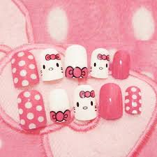 24 Adet Tirnak Urun Nokta Sevimli Karikatur Kedi Takma Tirnak Yama Civi Icerir Yapistirici Nail Buttons Nail Rodnail Glaze Aliexpress