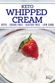 Sugar Free Keto Whipped Cream Recipe In 2020 Low Carb Recipes Dessert Recipes With Whipping Cream Keto Whipped Cream