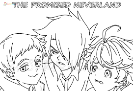 Open the image and select print to print out the coloring page. The Promised Neverland Coloring Pages New Pictures Free Printable