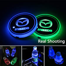2pcs Led Car Cup Holder Lights Car Cup Holder Cool Car Accessories Mazda