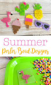 Mini small food perler bead patterns. 5 Little Monsters Summer Perler Bead Patterns