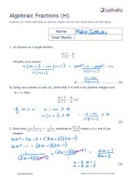 Maybe you would like to learn more about one of these? Algebra H Algebraic Fractions V2 Solutions