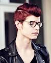 Burgundy Red Hair Color For Men
