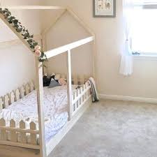 Whether you're looking to buy kids' beds online or get inspiration for your home, you'll find just what you're. Twin Size House Bed With Picket Fence Railings Children S Furniture Handmade Products Medicicapelli Com Au