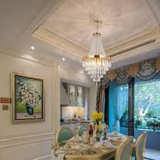 Dining room chandeliers provide right glow for relaxed eating and happy conversation. Buy Berliget Empire French Modern Gold Raindrop Crystal Chandelier Farmhouse 12 Lights Crystal Pendant Light Semi Flush Mount Ceiling Lighting Fixture For Dining Room Living Room 19 Inch Online In Turkey B08pqqkzt1