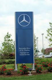 The Sign Outside Of The Mercedes Benz Of St Charles Dealership Mercedes Benz Mercedes Benz Dealerships Mercedes