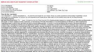 May 01, 2018 · writing a great data scientist cover letter is an important step in your job search journey. Soil And Plant Scientist Cover Letter