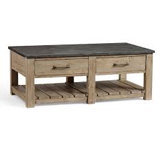 These plans were for a square table but we were able to customize the plans for a rectangular shaped table in the exact dimensions for our room. Parker 50 Reclaimed Wood Coffee Table Pottery Barn